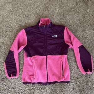 The North Face Kids' Pink and Purple Fleece Zip Up